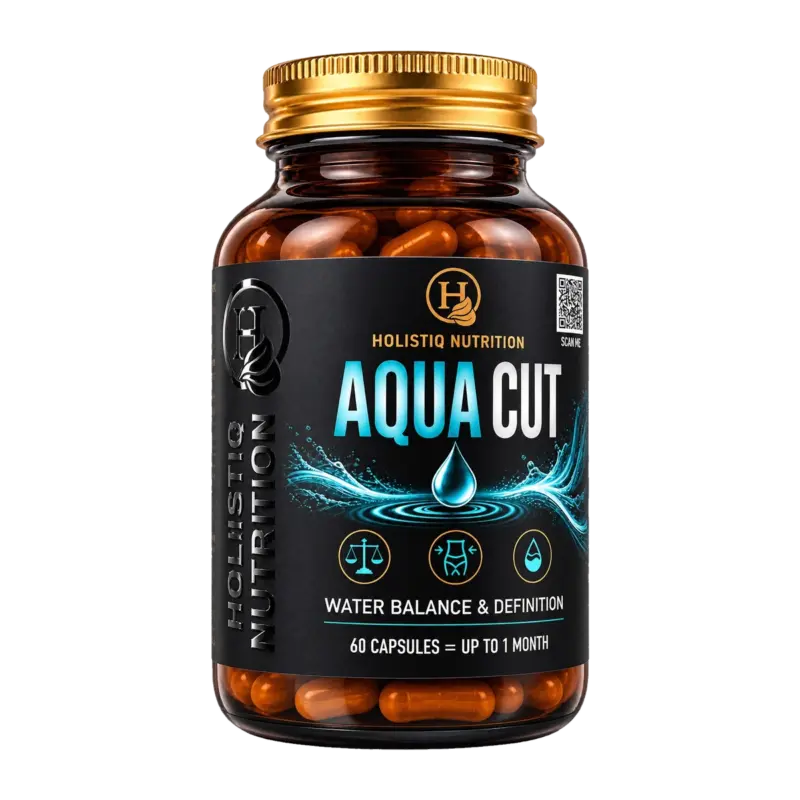 AQUA CUT – продуктова опаковка на Holistiq Nutrition